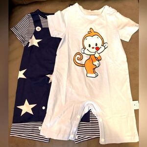 2 Onezies 6-9 baby Boys